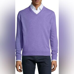JOSEPH & LYMAN PURPLE LAVENDER CASHMERE SWEATER MEN’S MEDIUM